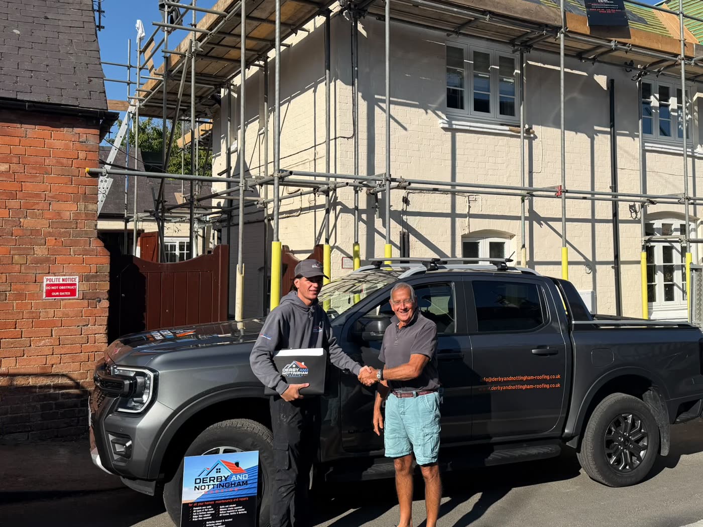 Happy customer - Full re-roof completed by Derby & Nottingham Roofing
