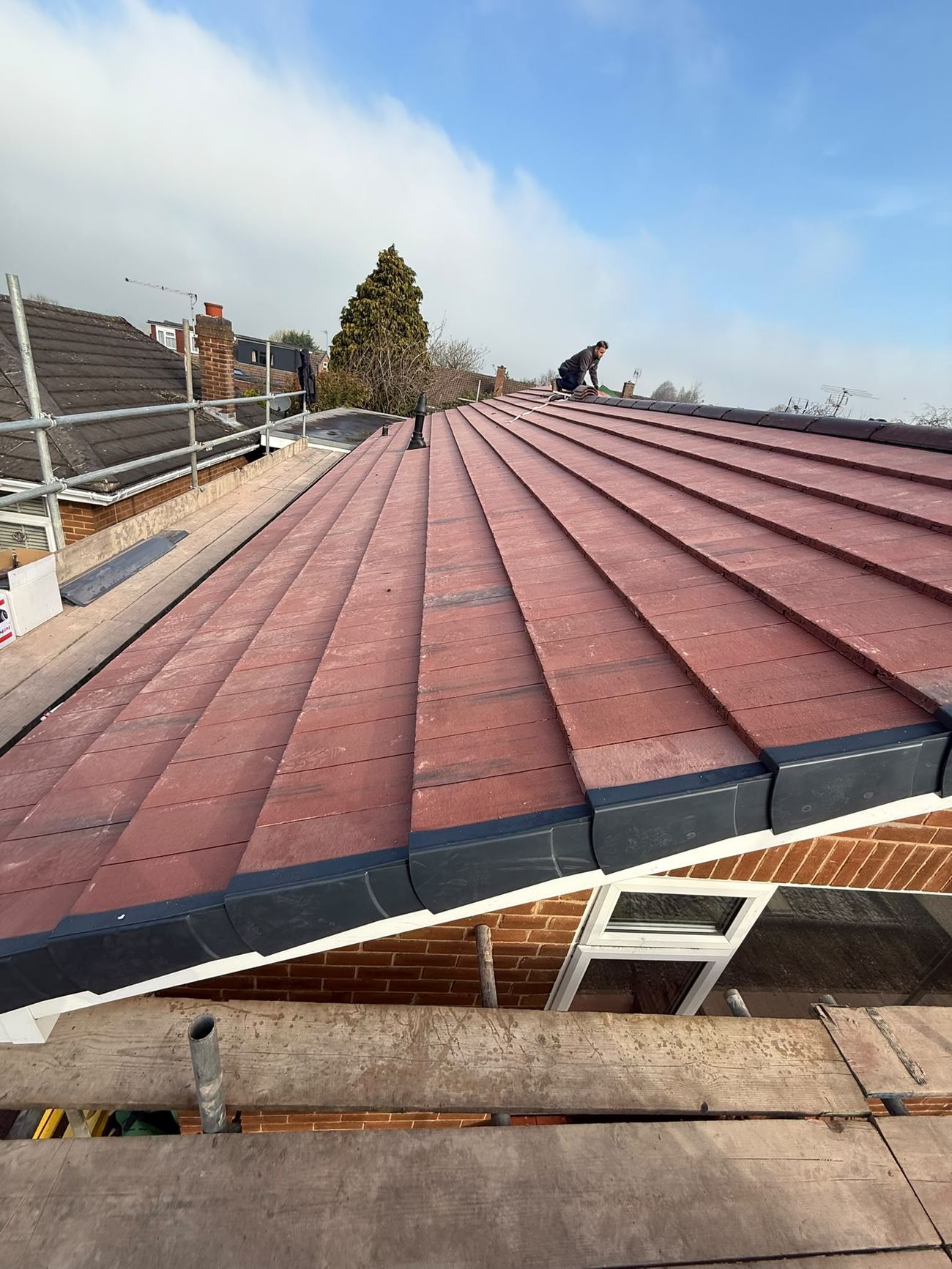 Full re-roof - Concrete tile by Derby & Nottingham Roofing