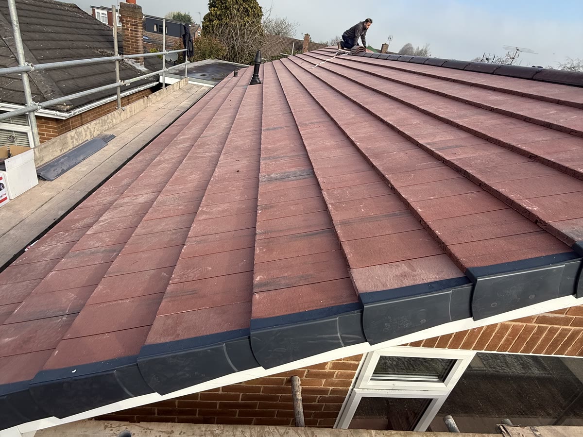 Full re-roof - new tiles and ridge system by Derby & Nottingham Roofing